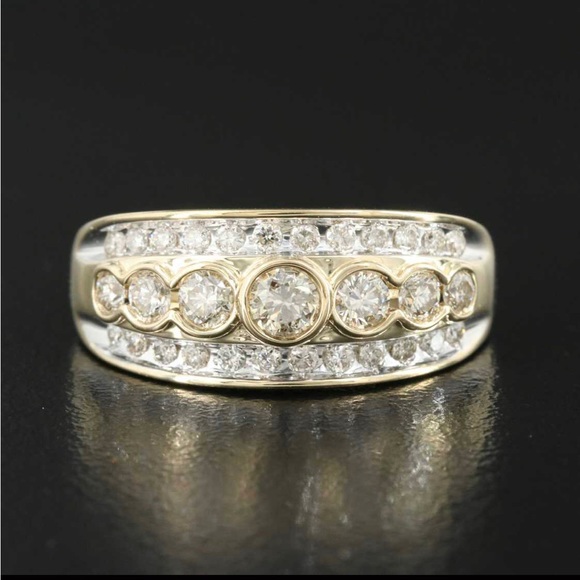 Jewelry - 9K Yellow Gold & 1 CTW Diamond Ring